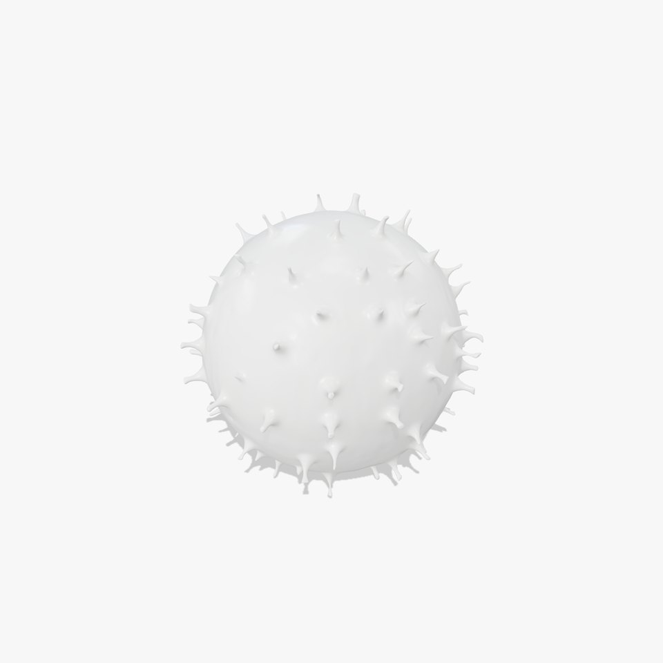Spiky White Sphere model pack